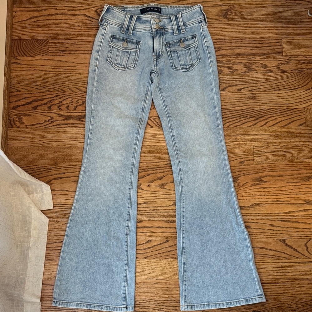 Aeropostale low rise flare jeans